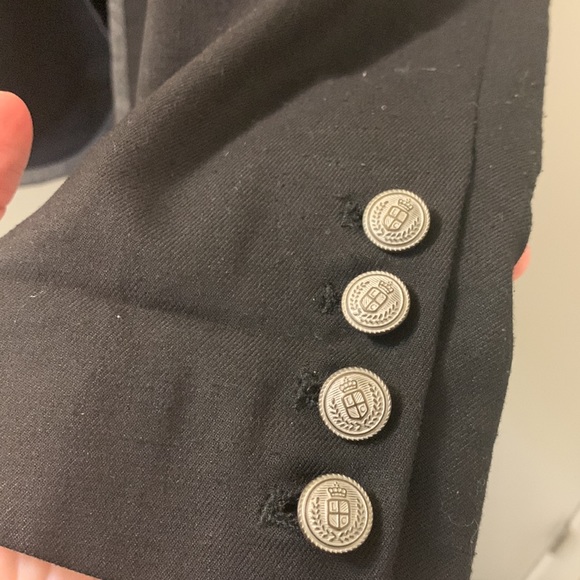 Spanner Lined Grey Trimmed Blazer - Picture 4 of 5